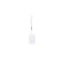 Variante blanc - Lanyard personnalisable en silicone avec logo - Veltux