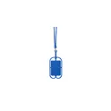 Variante bleu - Lanyard personnalisable en silicone avec logo - Veltux