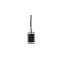 Variante noir - Lanyard personnalisable en silicone avec logo - Veltux