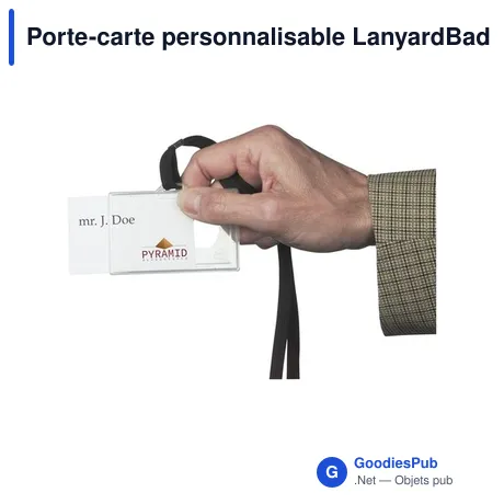 Porte-carte personnalisable LanyardBadge avec logo