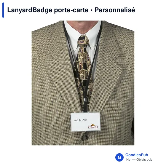 Porte-carte personnalisable LanyardBadge avec logo - Image 2
