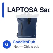 LAPTOSA Sac à dos en PU pour ordinateur - Miniature 1