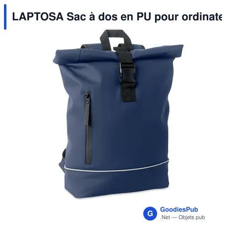 LAPTOSA Sac à dos en PU pour ordinateur