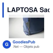 LAPTOSA Sac à dos en PU pour ordinateur - Miniature 3