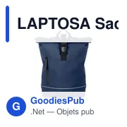 LAPTOSA Sac à dos en PU pour ordinateur - Miniature 4