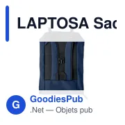 LAPTOSA Sac à dos en PU pour ordinateur - Miniature 5
