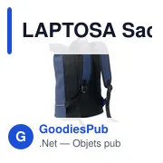 LAPTOSA Sac à dos en PU pour ordinateur - Miniature 6