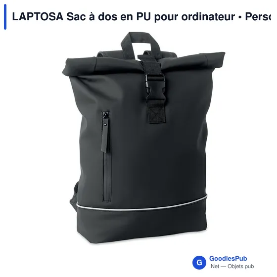 LAPTOSA Sac à dos en PU pour ordinateur - Image 7