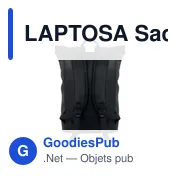 LAPTOSA Sac à dos en PU pour ordinateur - Miniature 8