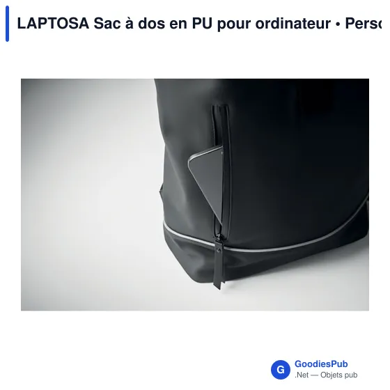 LAPTOSA Sac à dos en PU pour ordinateur - Image 9