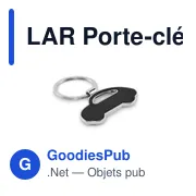 LAR Porte-clés en forme de voiture - Miniature 1