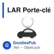 LAR Porte-clés en forme de voiture - Miniature 2