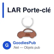 LAR Porte-clés en forme de voiture - Miniature 6