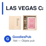 LAS VEGAS Cartes à jouer et 5 Dés - Miniature 1