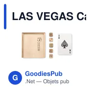 LAS VEGAS Cartes à jouer et 5 Dés - Miniature 2