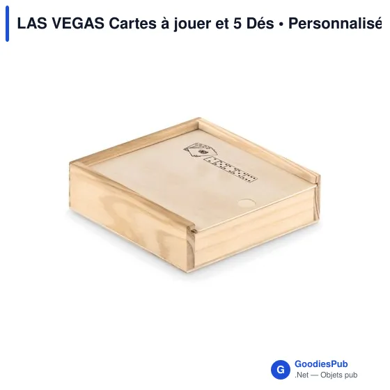 LAS VEGAS Cartes à jouer et 5 Dés - Image 3