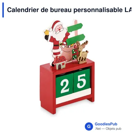Calendrier de bureau personnalisable LASKENTA avec logo