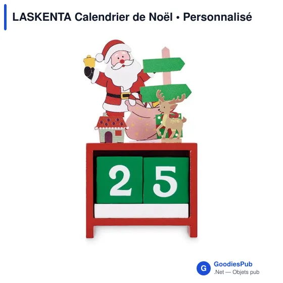 Calendrier de bureau personnalisable LASKENTA avec logo - Image 10