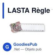 LASTA Règle transparente avec loupe - Miniature 1