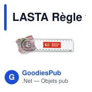 LASTA Règle transparente avec loupe - Miniature 2