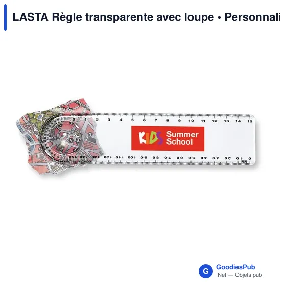 LASTA Règle transparente avec loupe - Image 2