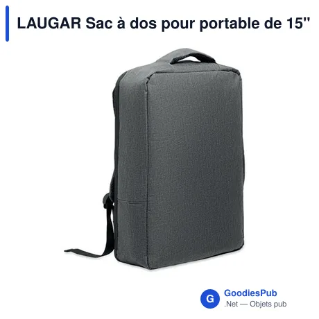 LAUGAR Sac à dos pour portable de 15"