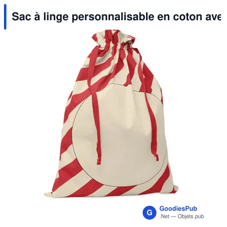 Sac à linge personnalisable en coton avec logo - LAUKKU
