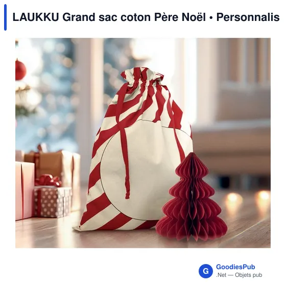 Sac à linge personnalisable en coton avec logo - LAUKKU - Image 6