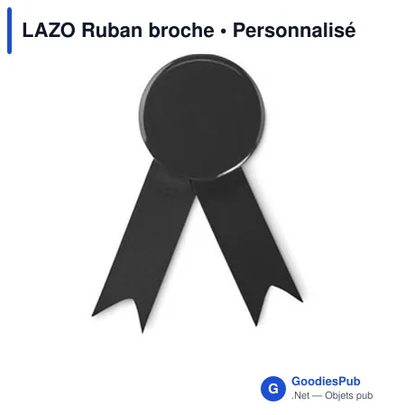 LAZO Ruban broche