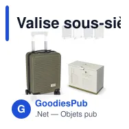 Valise sous-siège personnalisable à roues amovibles - InSideOut Nordlyft - Miniature 1
