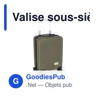 Valise sous-siège personnalisable à roues amovibles - InSideOut Nordlyft - Miniature 2