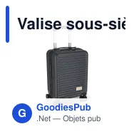 Valise sous-siège personnalisable à roues amovibles - InSideOut Nordlyft - Miniature 3