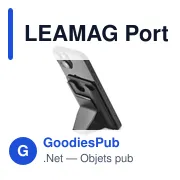 Porte-cartes personnalisable LEAMAG avec logo - Support magnétique - Miniature 2