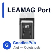 Porte-cartes personnalisable LEAMAG avec logo - Support magnétique - Miniature 4