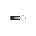 Variante noir - Porte-clés personnalisable en simili cuir avec logo - LeatherKey