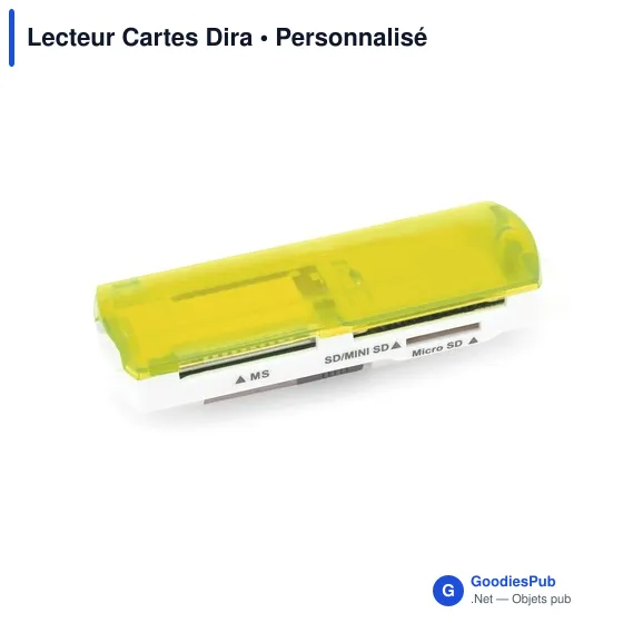 Lecteur de cartes USB personnalisable avec logo entreprise - Image 5