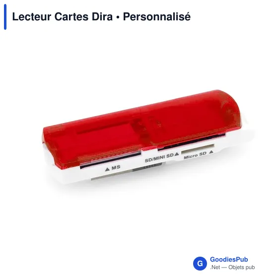 Lecteur de cartes USB personnalisable avec logo entreprise - Image 7