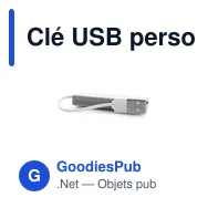 Clé USB personnalisable avec logo pour entreprises - Hades - Miniature 3