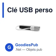 Clé USB personnalisable avec logo pour entreprises - Hades - Miniature 5