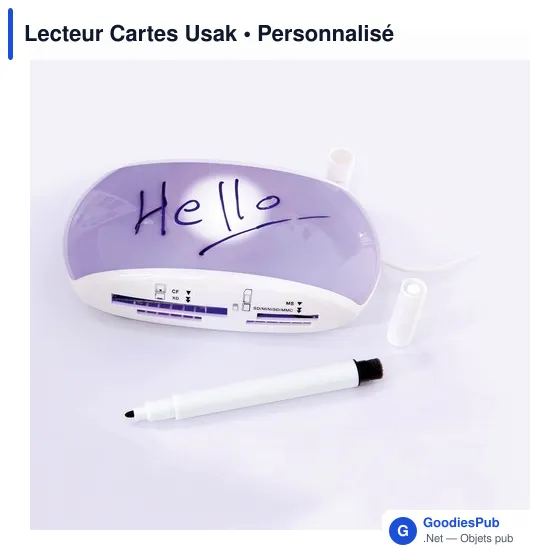 Lecteur de cartes personnalisable avec logo pour entreprise - Image 2