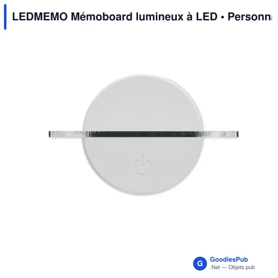 Mémoboard lumineux à LED personnalisable avec logo - LEDMEMO - Image 3