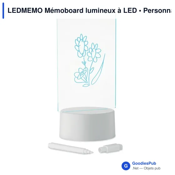 Mémoboard lumineux à LED personnalisable avec logo - LEDMEMO - Image 5