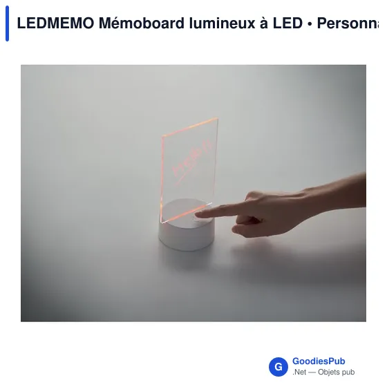 Mémoboard lumineux à LED personnalisable avec logo - LEDMEMO - Image 8
