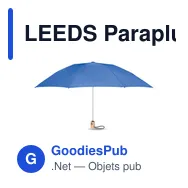 LEEDS Parapluie 190T RPET de 23'' - Miniature 1