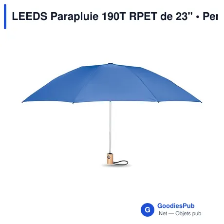 LEEDS Parapluie 190T RPET de 23''