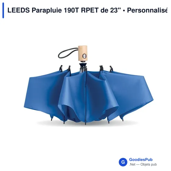 LEEDS Parapluie 190T RPET de 23'' - Image 2