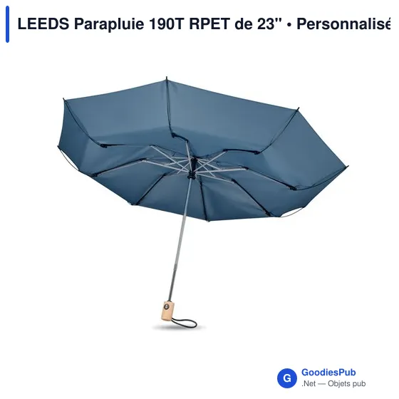 LEEDS Parapluie 190T RPET de 23'' - Image 11