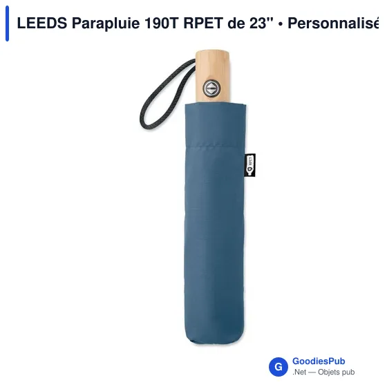 LEEDS Parapluie 190T RPET de 23'' - Image 12