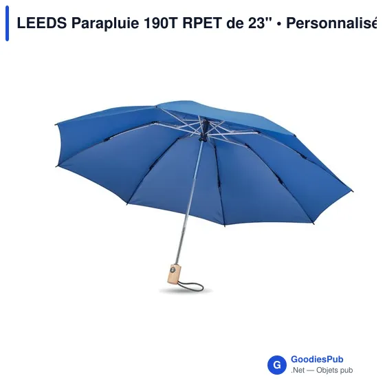 LEEDS Parapluie 190T RPET de 23'' - Image 3