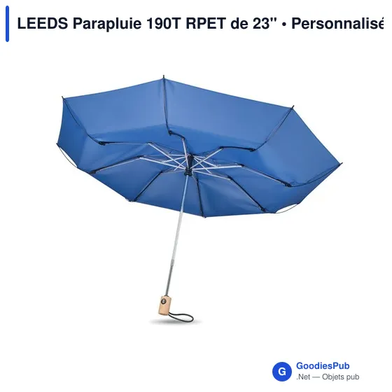 LEEDS Parapluie 190T RPET de 23'' - Image 4